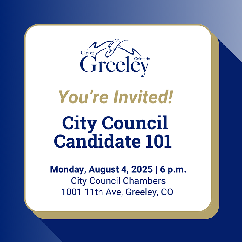 Graphic depicting invitation for City Council 101 meeting