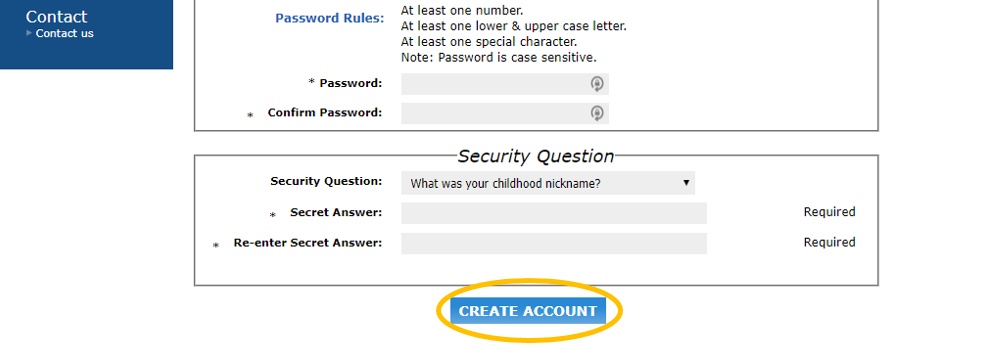 Create Account