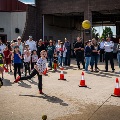 Photo of kids throwing at a dunk tank